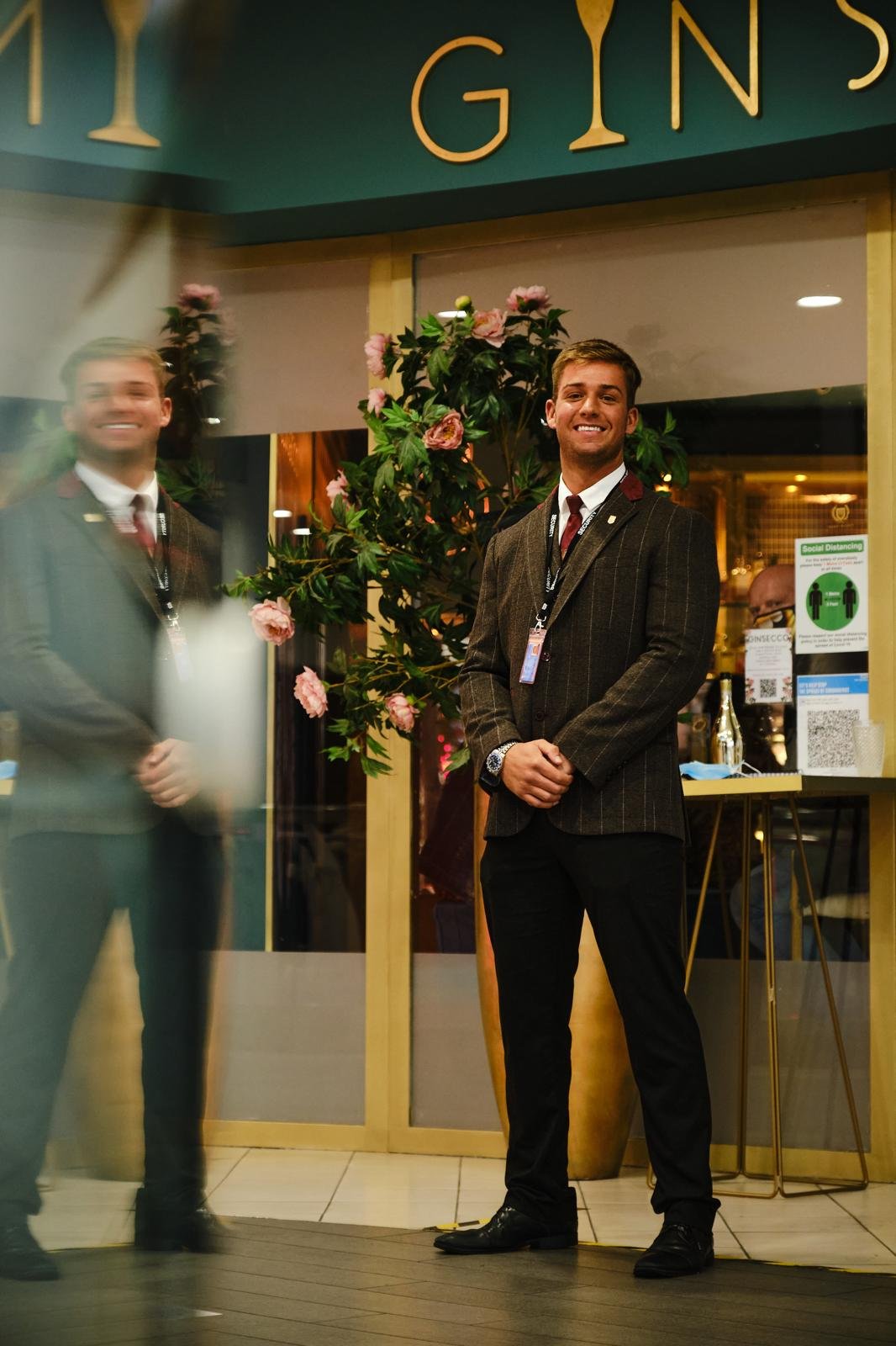 Door supervisor at venue reflection